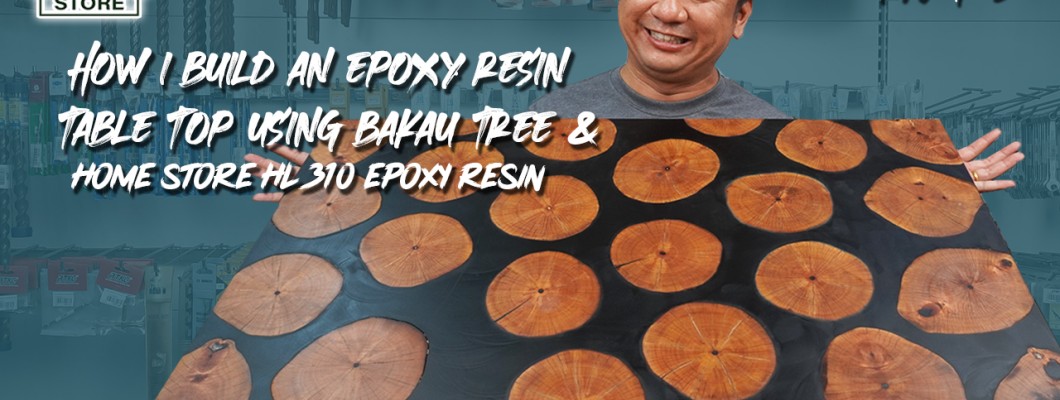 How build an Epoxy Resin Table Top using Bakau (Mangrove) Tree & Home Store HL310 Epoxy Resin P1