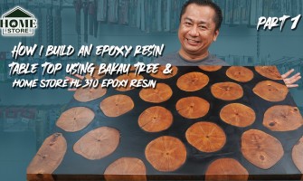 How build an Epoxy Resin Table Top using Bakau (Mangrove) Tree & Home Store HL310 Epoxy Resin P1