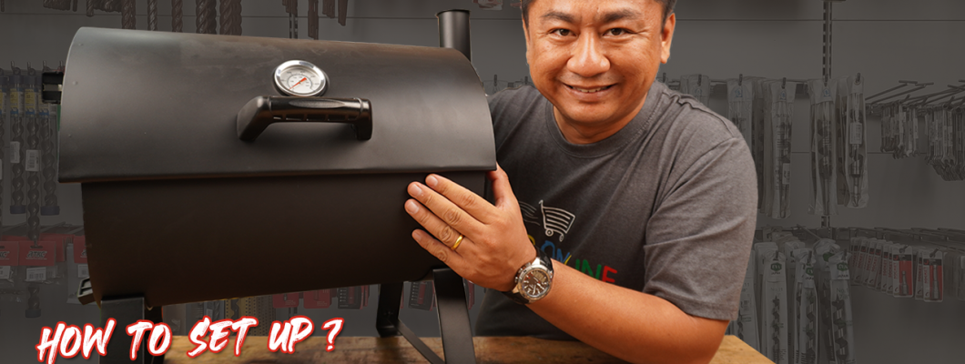 How to set up Jumbuck Gens-10 Charcoal BBQ Grill & Smoker  Bunnings Warehouse