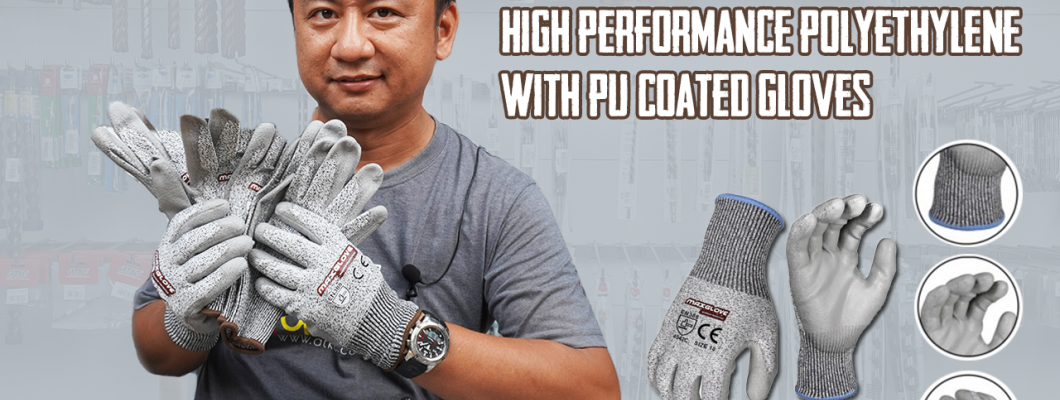 Product Review  MaxGlove High-Performance Polyethylene (HPPE) Cut Resistant Shell PU Coated Gloves