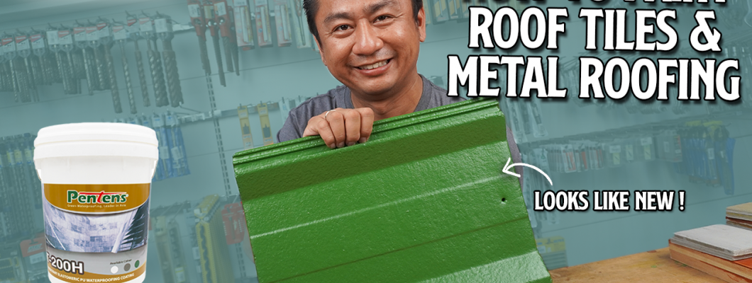 How to Apply Pentens T-200H UV Resistant Elastomeric Waterproofing Coating | Concrete & Metal Roof