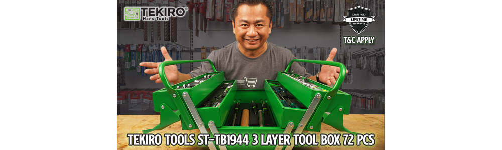 Tekiro Tools ST TB1944 3 Layer Tool Box 72pcs