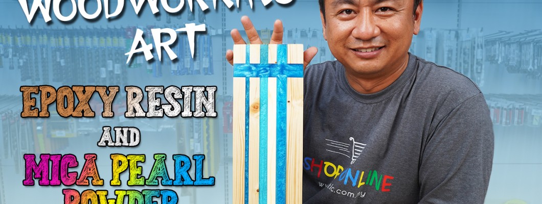 Woodworking Art with Epoxy Resin & Mica Pearl Powder | Basic River Table Guide