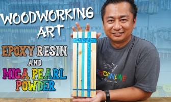 Woodworking Art with Epoxy Resin & Mica Pearl Powder | Basic River Table Guide