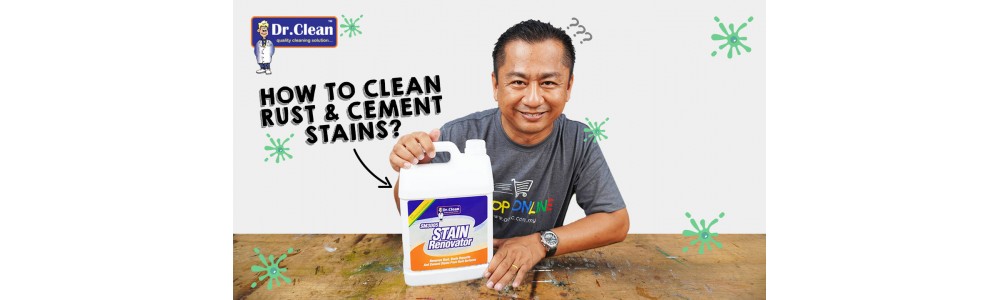 Dr Clean SM3005 Stain Renovator | How to remove rust, scale deposits & cement stains?