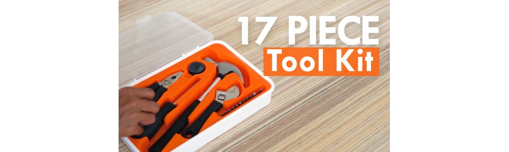 Hardware 17-piece Tool Kit | Handy Tools for Every Home