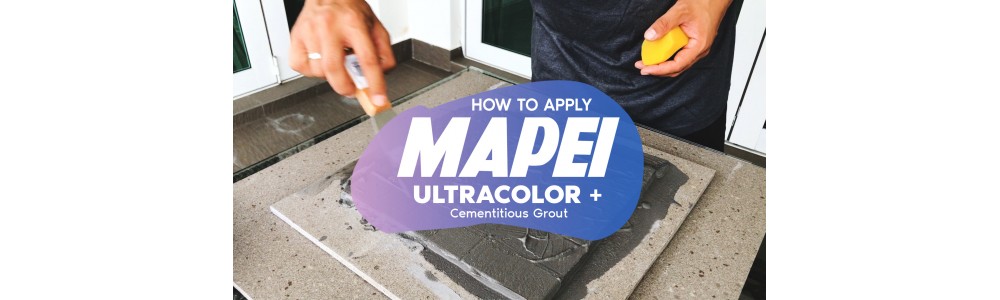 How to apply Mapei Ultracolor Plus Cementitious Grout?