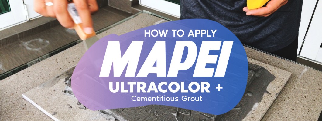 How to apply Mapei Ultracolor Plus Cementitious Grout?