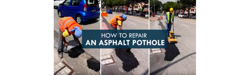 How to repair an asphalt pothole in 3 simple steps using cold premix?