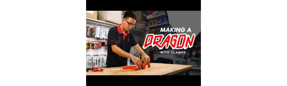 Clamping up a Red Dragon with wood clamp tools