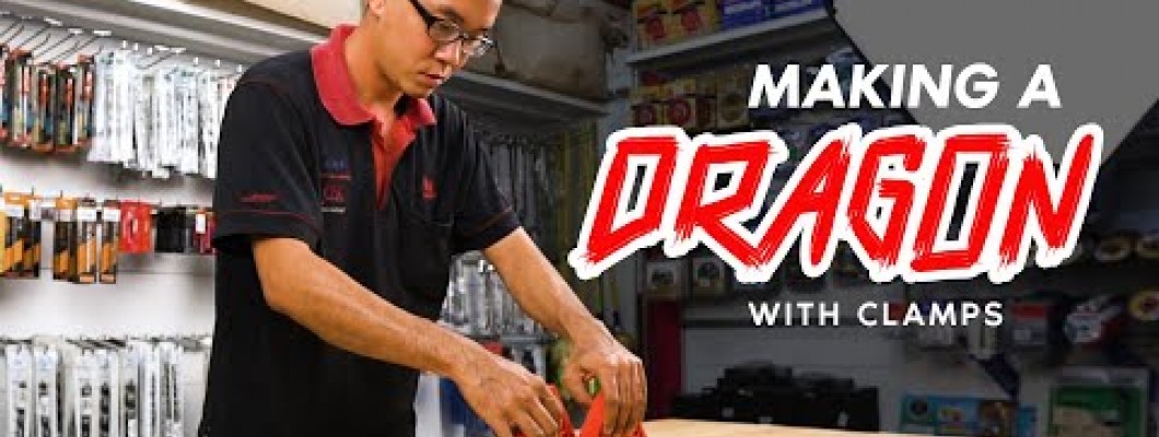 Clamping up a Red Dragon with wood clamp tools