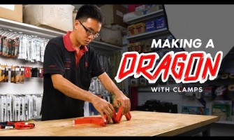 Clamping up a Red Dragon with wood clamp tools
