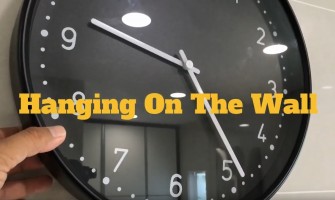 How to hang a clock on the wall, but without making any holes?