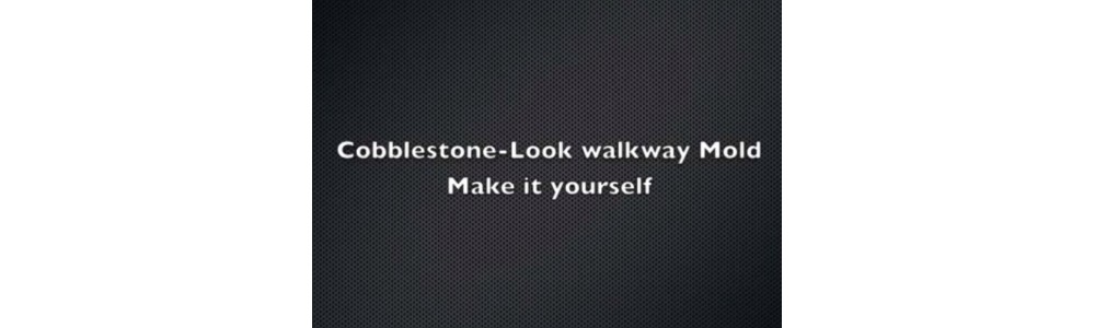 How to create cobblestone-look walkway in your garden?