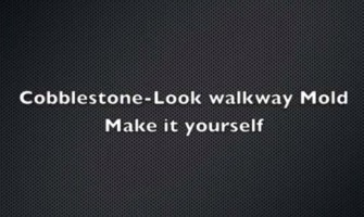 How to create cobblestone-look walkway in your garden?