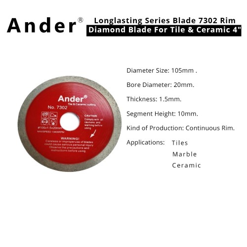 4/" Glass Tile Blade Tsunami Series