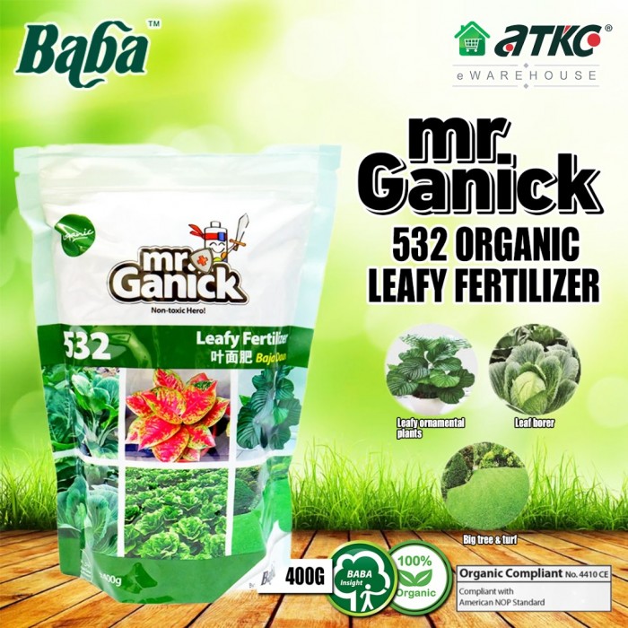 Mr Ganick 532 Non Toxic Leafy Fertilizer (Baja Daun) 400G