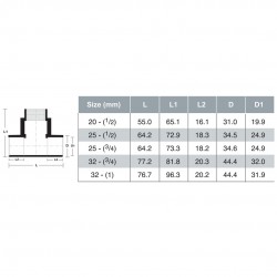 Bina Plastic PP-R Fittings Threaded Male Tee (1PC)