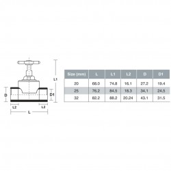 Bina Plastic PP-R Fittings Stop Valve (1PC)