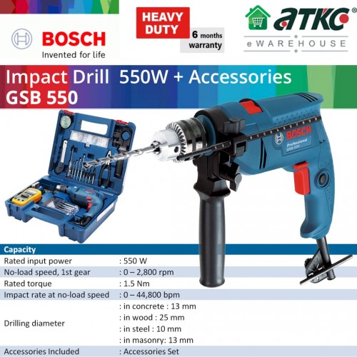Bosch gsb 2025 550 impact drill