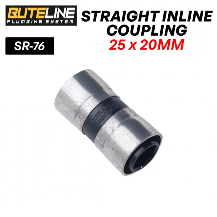 Buteline Fittings Straight Inline Coupling 25MM x 20MM (PE) SR-76