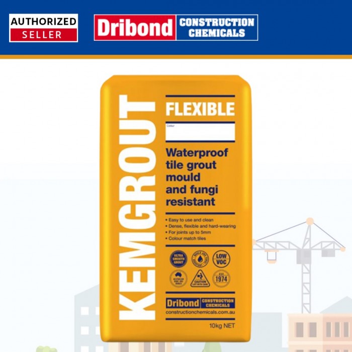 Dribond Kemgrout Flexible Waterproof Tile Grout Mould & Fungi Resistant 2KG