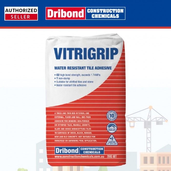 Dribond Vitrigrip Water Resistant Tile Adhesive 20KG (Grey)