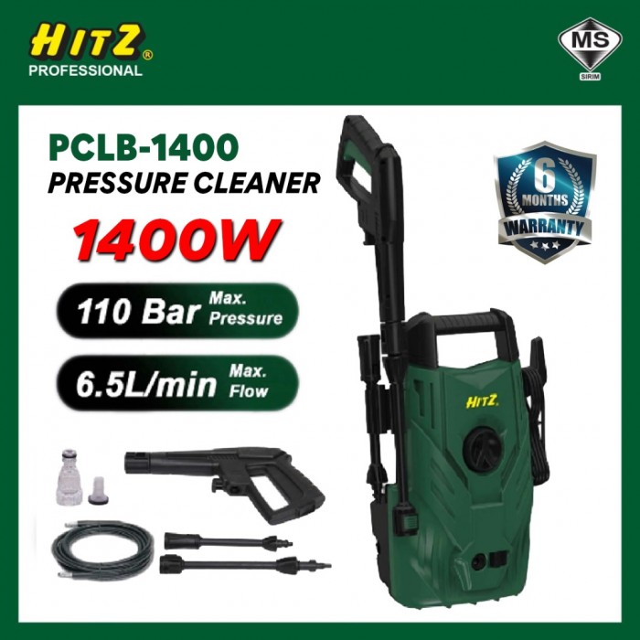 HITZ Professional PCLB-110-1400 Pressure Cleaner 1400W 110 Bar