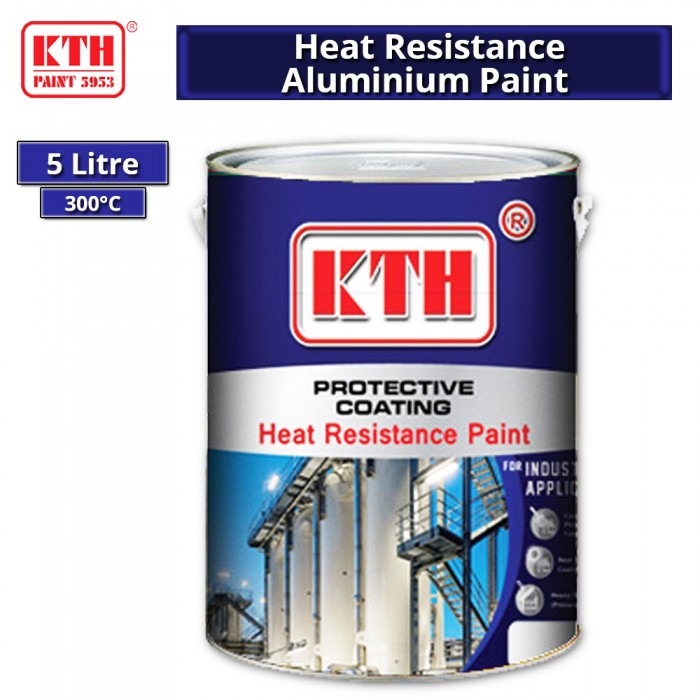KTH Heat Resistance Aluminium Paint 300°C Protective Coating 5L
