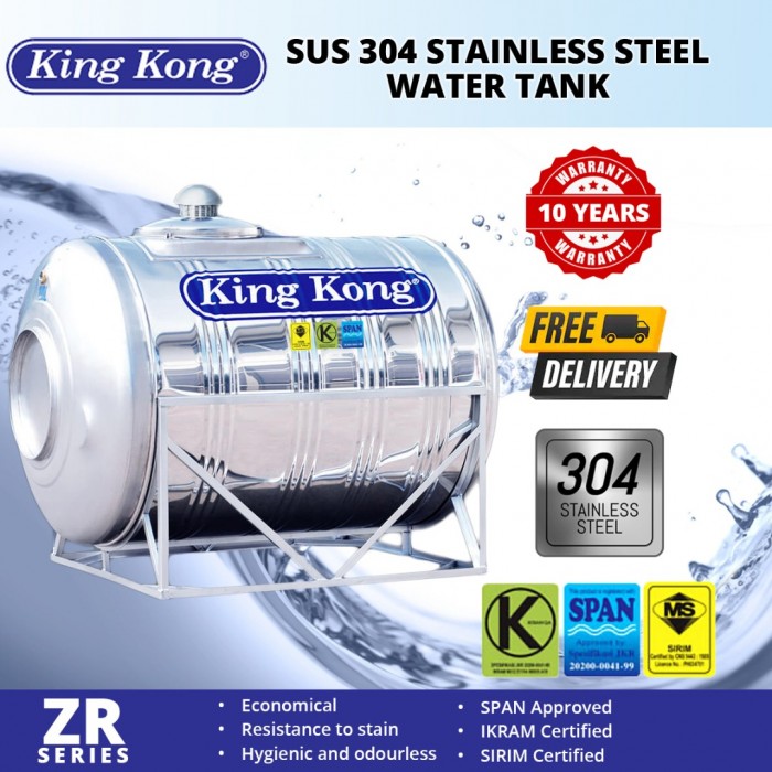 King Kong ZR125 Horizontal With Stand Stainless Steel Water Tank 1350L/300G