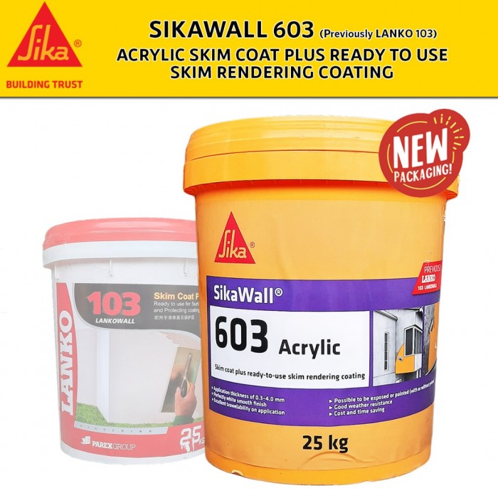 SikaWall 603 / Lanko 103 Skim Coat Plus 25KG