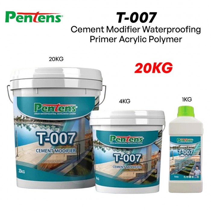 Pentens T-007 Cement Modifier Waterproofing Primer Acrylic Polymer 20KG
