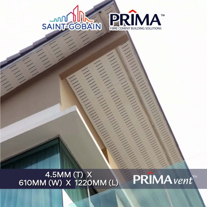 Saint-Gobain Prima Vent Slotted Eaves Lining 4.5MM (T) x 610MM 2' (W) x 1220MM 4' (L)