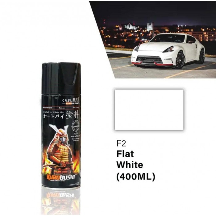 Samurai Paint Flat Colour F2 Flat White 400ML