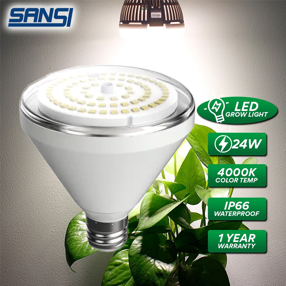 Sansi 24w led plant light bulb shop full spectrum led grow light plant