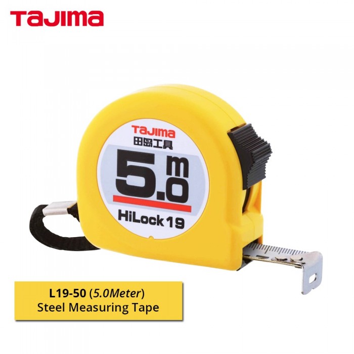 Tajima L19-50 HiLock-19 Steel Measuring Tape 5.0M (16FT)