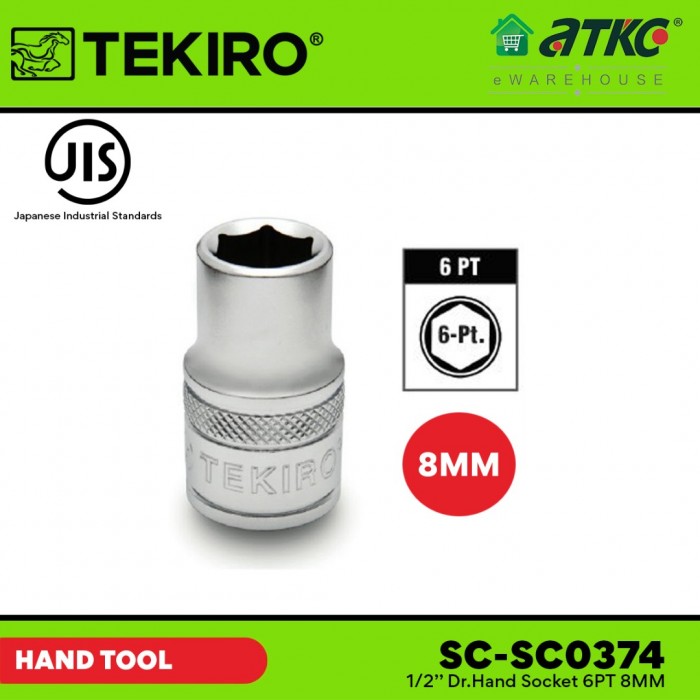 Tekiro SC-SC0374 Dr.Hand 1/2'' Drive Socket Wrench 8MM
