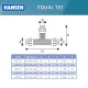 Hansen Fittings HET 32 Equal Tee 32MM x 32MM x 32MM - Black