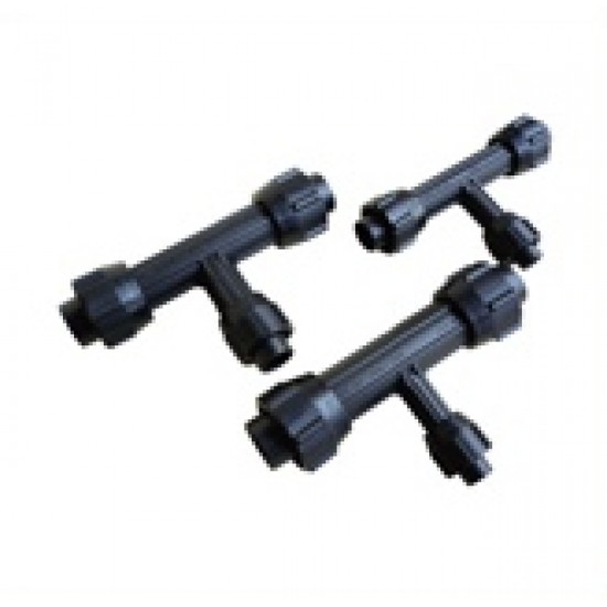 Hansen Fittings HRT 32.20 Reducing Tee 32MM x 20MM - Black Hansen Fittings HRT 32.20 Reducing Tee 32MM x 20MM - Black