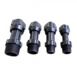 Hansen Fittings HMTA 20.1/2 Male Thread Adaptor 20MM x 1/2'' - Black 