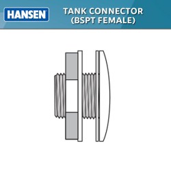Hansen Fittings HTC40.1 1/4 Tank Connector 40MM x 1 ¼"