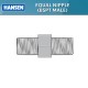 Hansen Fittings HEN 1/2.1/2 Equal Nipple 1/2'' x 1/2'' - Black