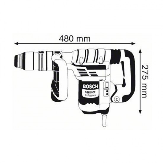 Bosch GSH 5 CE Demolition Hammer Professional 1150W (06113210L0) Bosch GSH 5 CE Demolition Hammer Professional 1150W (06113210L0)