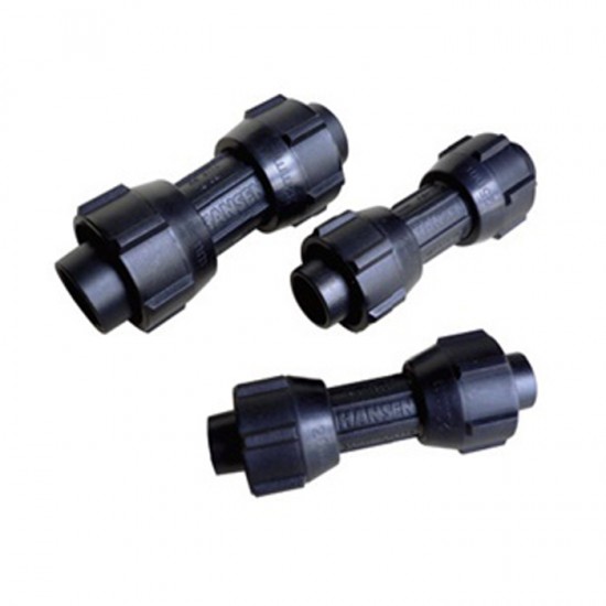 Hansen Fittings HEC 40 Equal Coupling 40MM x 40MM - Black