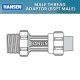 Hansen Fittings HMTA 25.3/4 Male Thread Adaptor 25MM x 3/4'' - Black