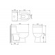 Inno Sericite WC1018 Athena Washdown One Piece Water Closet (WHITE)