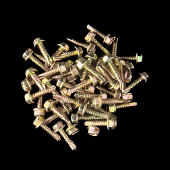 Self Drilling Screw DS520HO(ZY) #10 x 20.0mm Zinc Yellow (50PCS/PKT) Self Drilling Screw DS520HO(ZY) #10 x 20.0mm Zinc Yellow (50PCS/PKT)