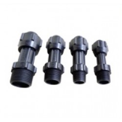 Hansen Fittings HMTA 32.1 Male Thread Adaptor 32MM x 1" - Black