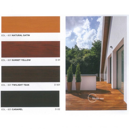 Propan Paint Ultran Deck Lasur EDL-601 Durable Exterior Wooden Floor Coating Wood Care 1L (Solvent-Based)