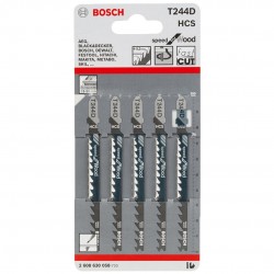 Bosch #2608630058 T244D Jigsaw Blade For Wood 100MM (L) x 5PCS